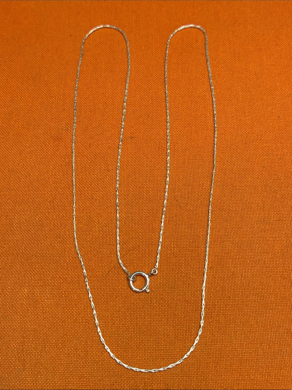 Sterling Silver Twisted 18” Rope Necklace - Silver